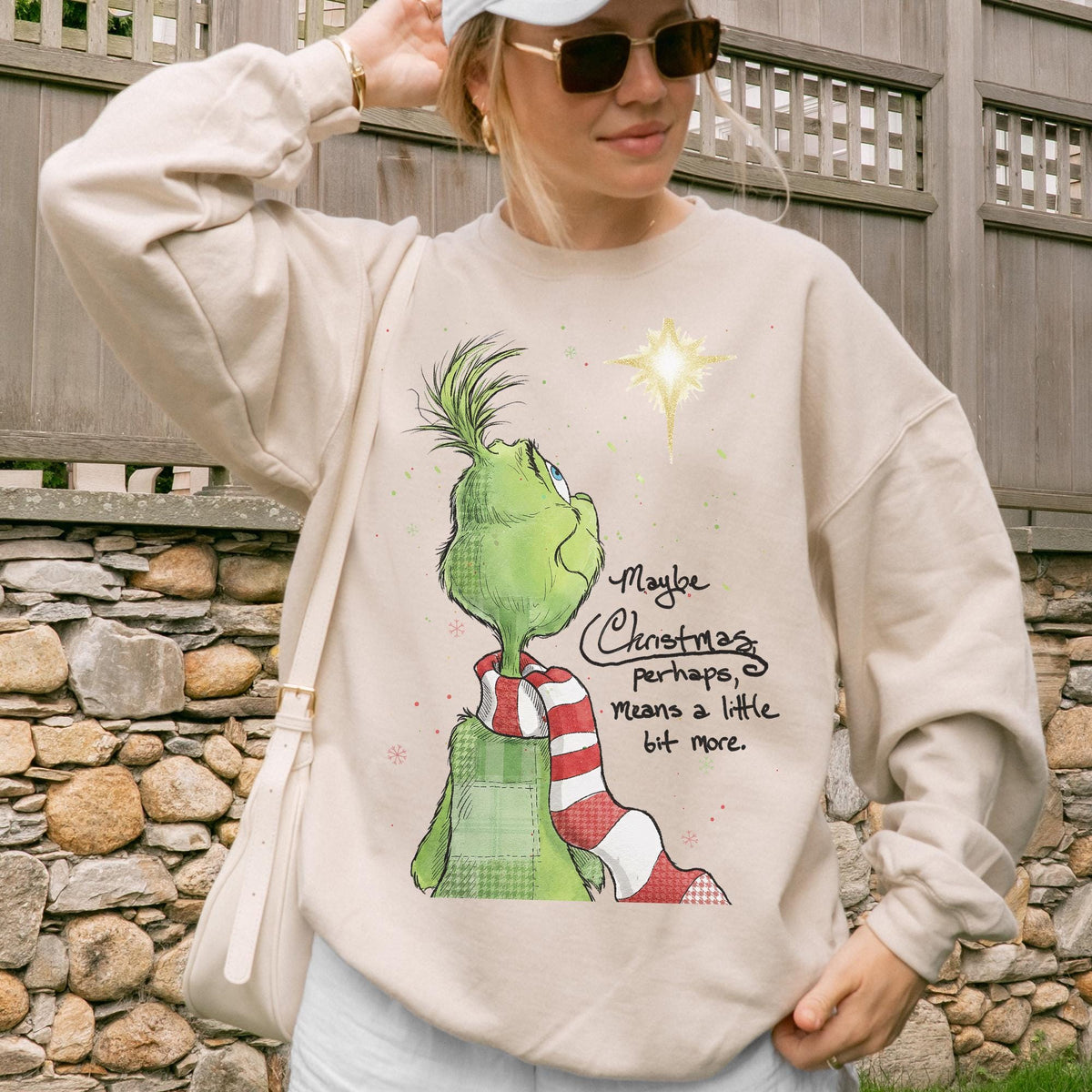 Grinch Christmas Sweatshirt – Funny Shirt – Grinchmas Tee – product image 2