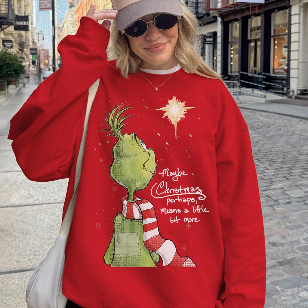 Grinch Christmas Sweatshirt – Funny Shirt – Grinchmas Tee – product image 4