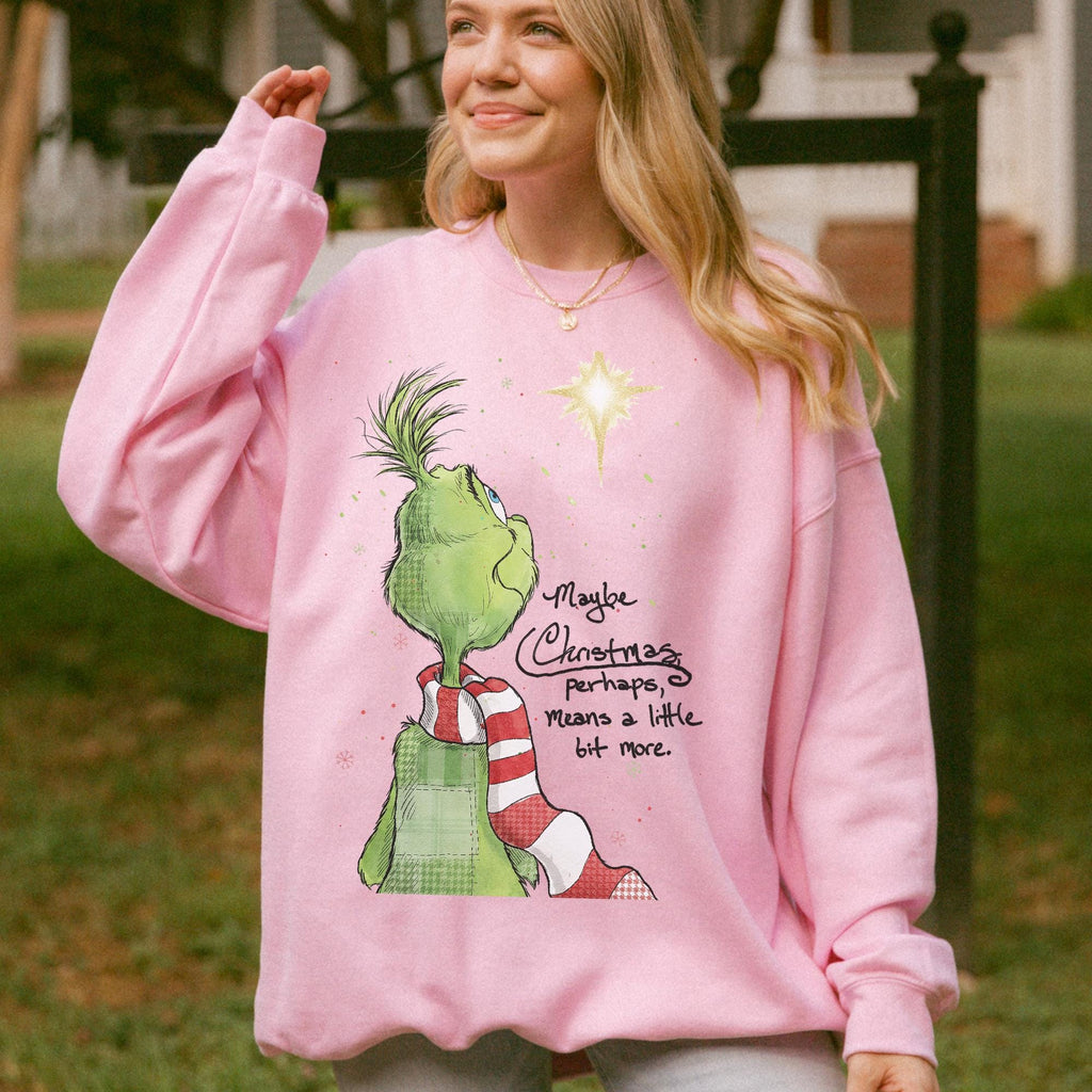 Grinch Christmas Sweatshirt – Funny Shirt – Grinchmas Tee – product image 7