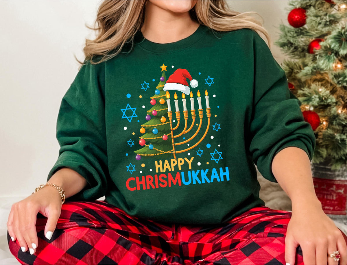 Happy Chrismukkah Shirt – Festive Christmas & Hanukkah product image 5