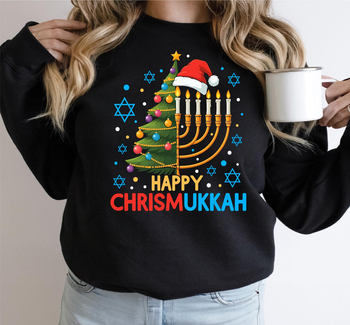 Happy Chrismukkah Shirt – Festive Christmas & Hanukkah product image 1