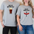 He's My Wurst Half She's My Better Ale Matching T-Shirts product image 1
