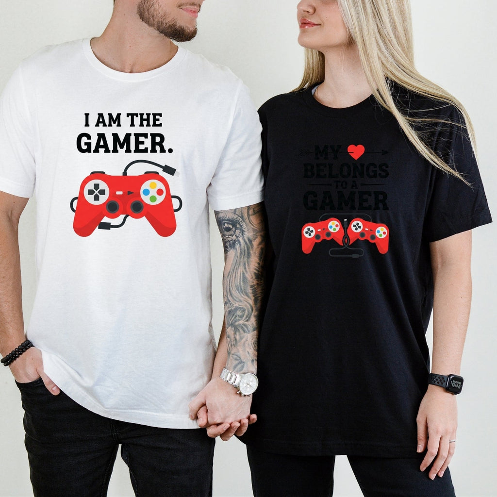 Heart I'm The Gamer My Belongs To a Matching T-Shirts For product image 6