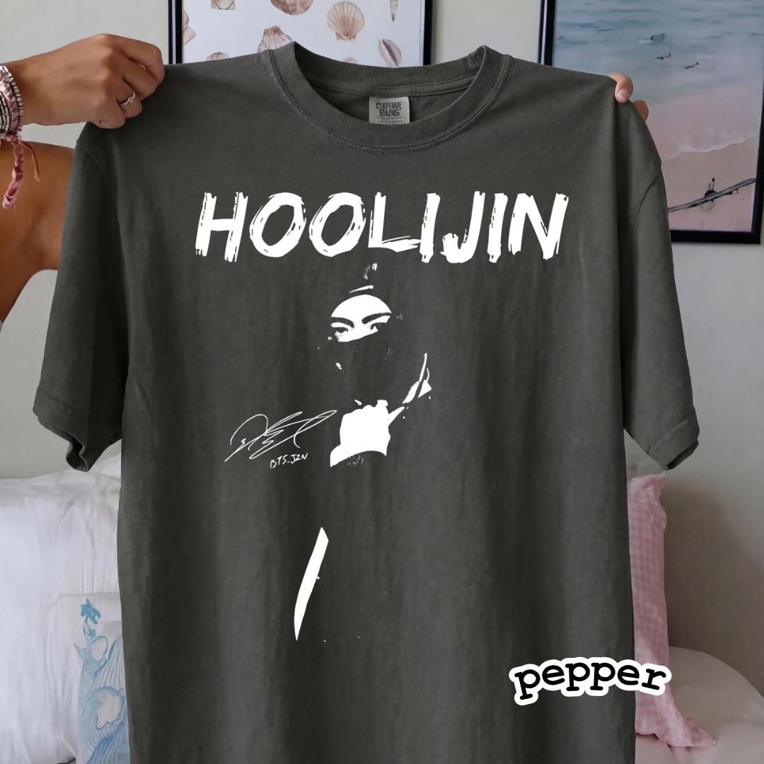 Hoolijin Meme Graphic T-Shirt – Funny Kpop Style Humor Tee product image 7