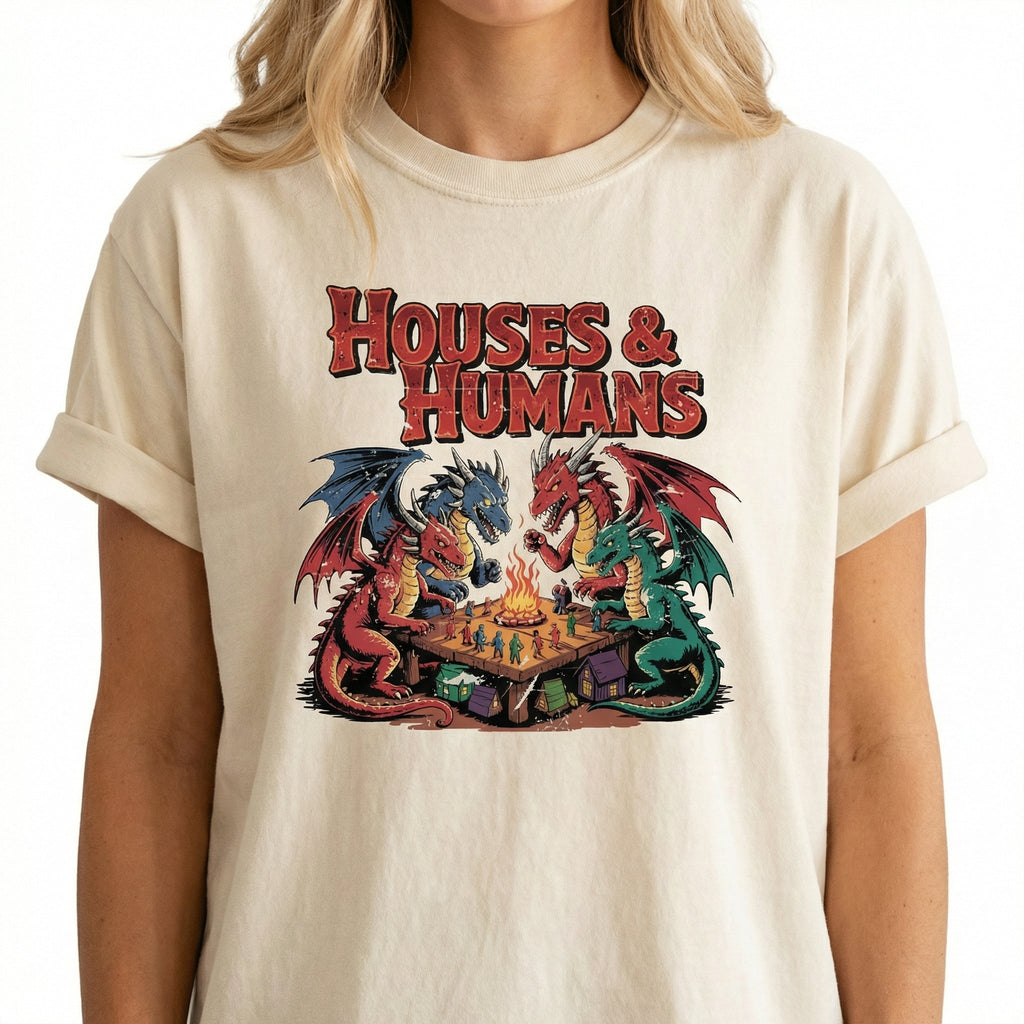 Houses and Humans Fantasy Role-Playing Graphic T-Shirt – product image 6