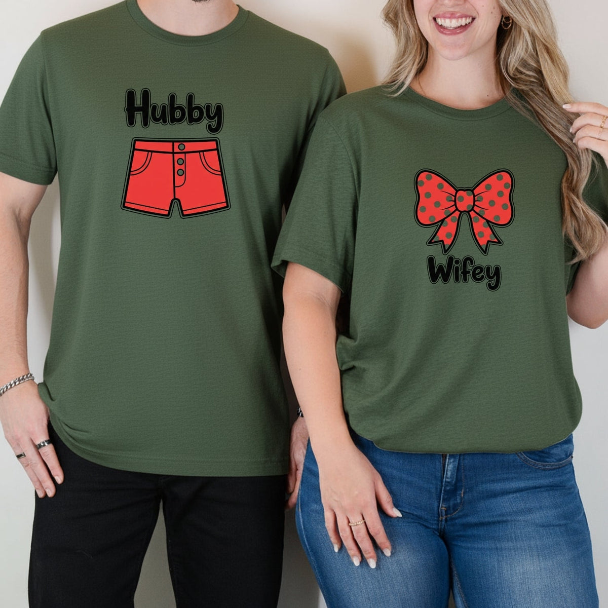 Hubby and Wifey Funny Matching T-Shirts For Couples product image 7
