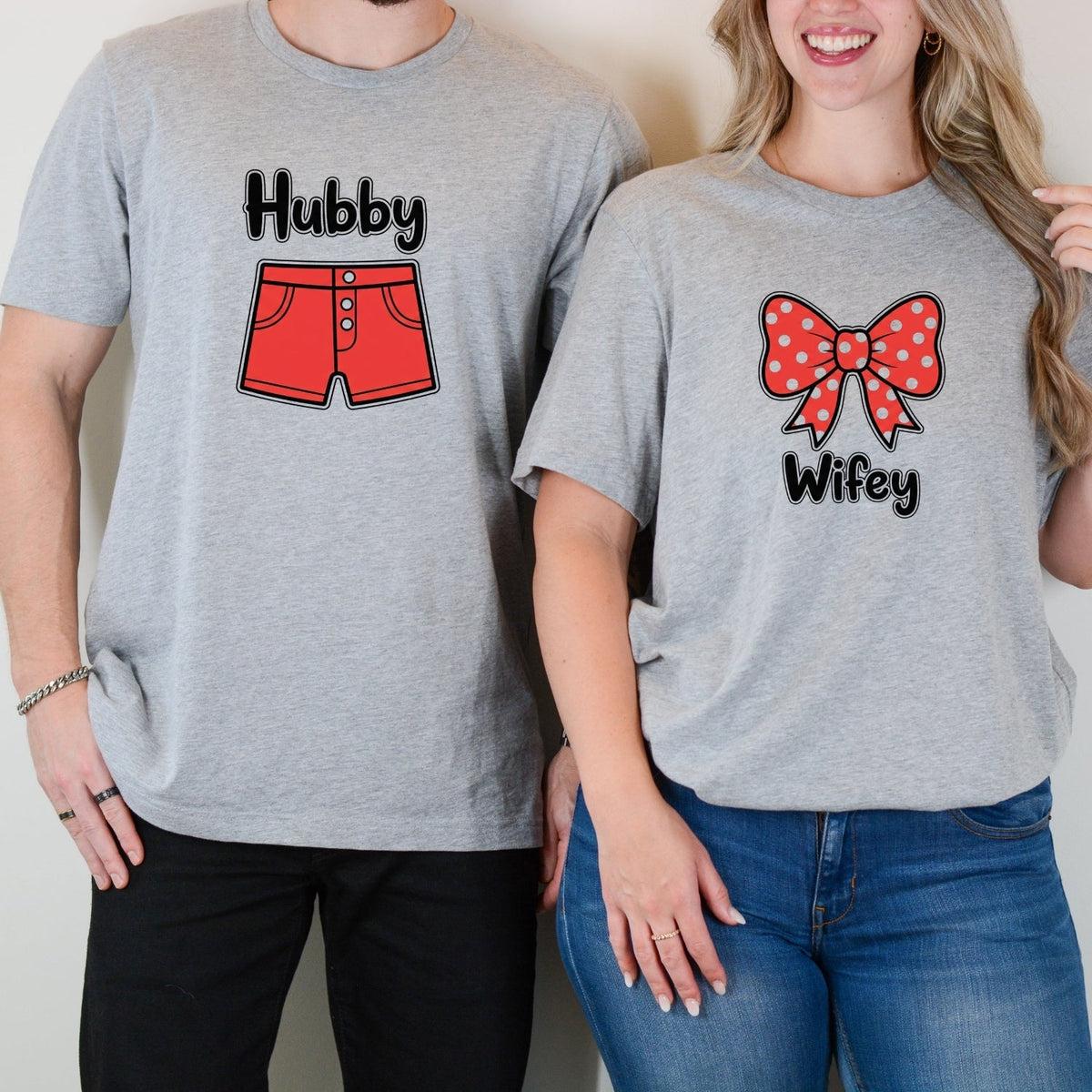 Hubby and Wifey Funny Matching T-Shirts For Couples product image 8
