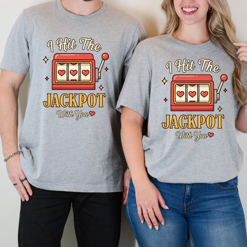 I Hit The Jackpot With You Matching T-Shirts For Couples product image 5