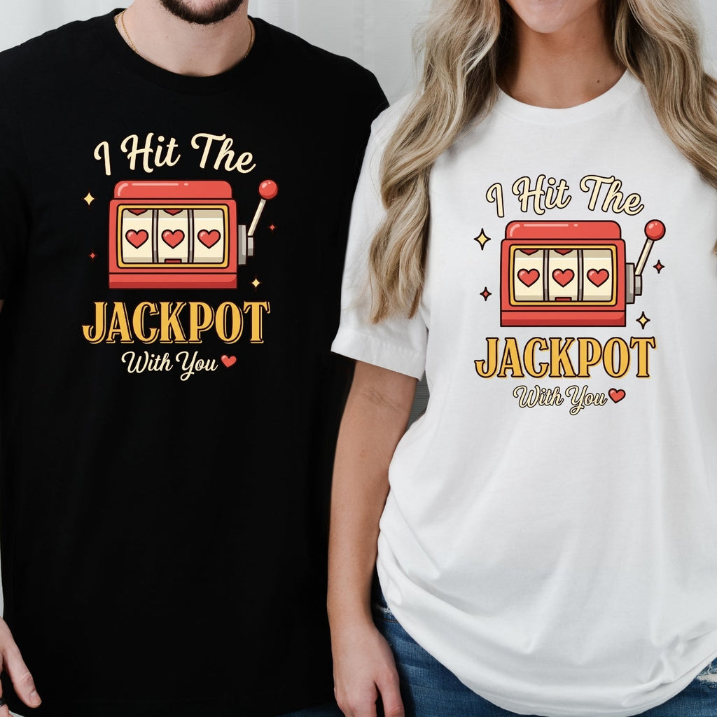 I Hit The Jackpot With You Matching T-Shirts For Couples product image 6