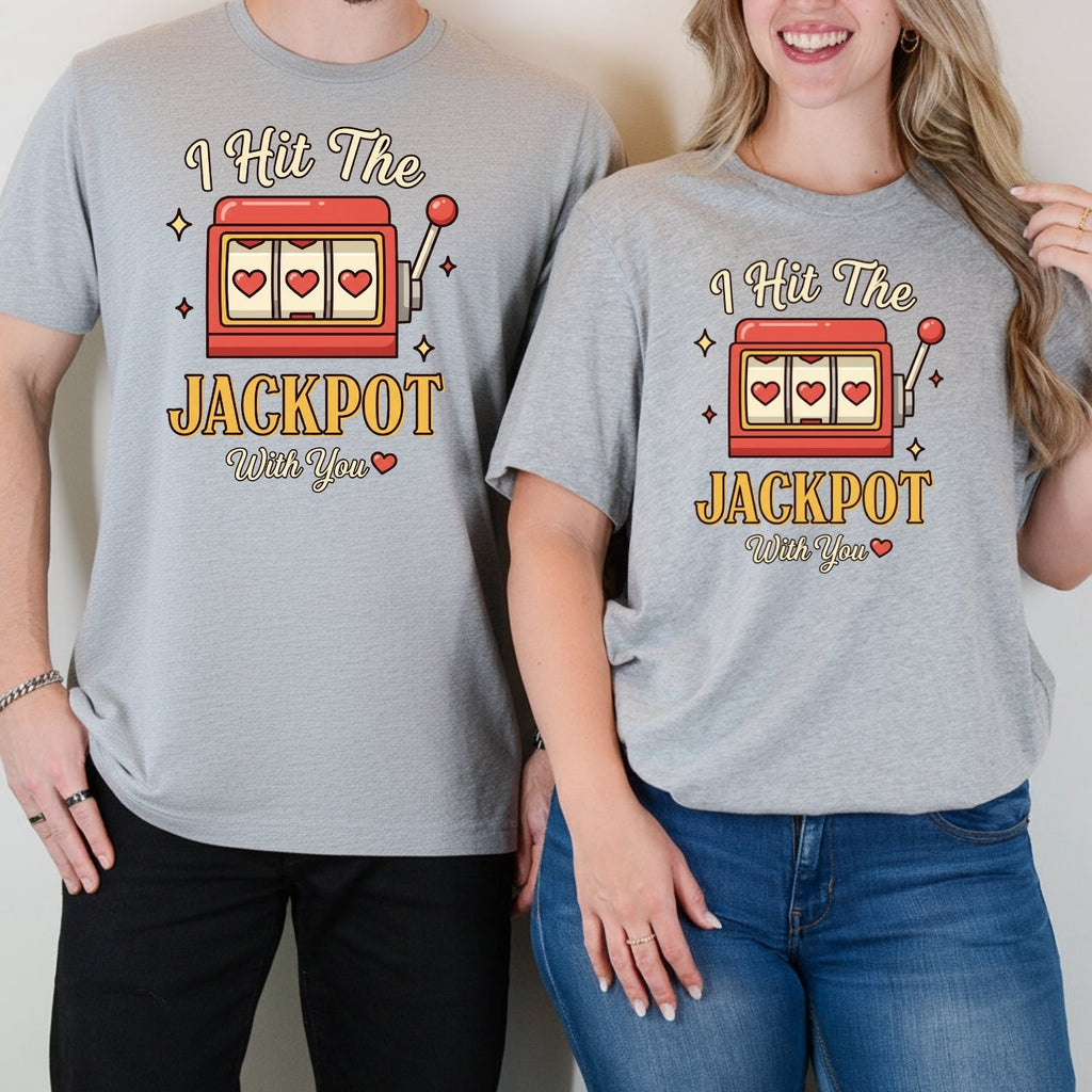 I Hit The Jackpot With You Matching T-Shirts For Couples product image 2