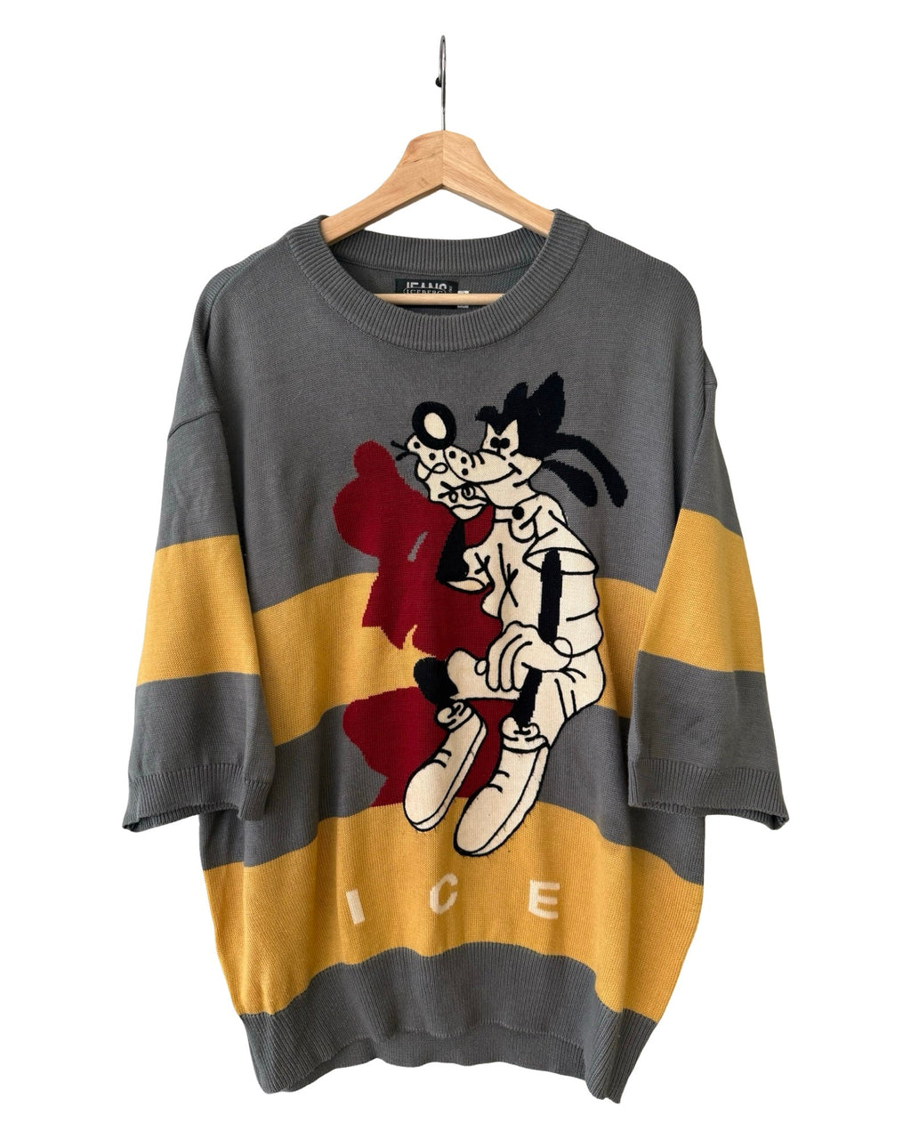 Vintage 90s ICEBERG Disney Goofy Knit Sweater