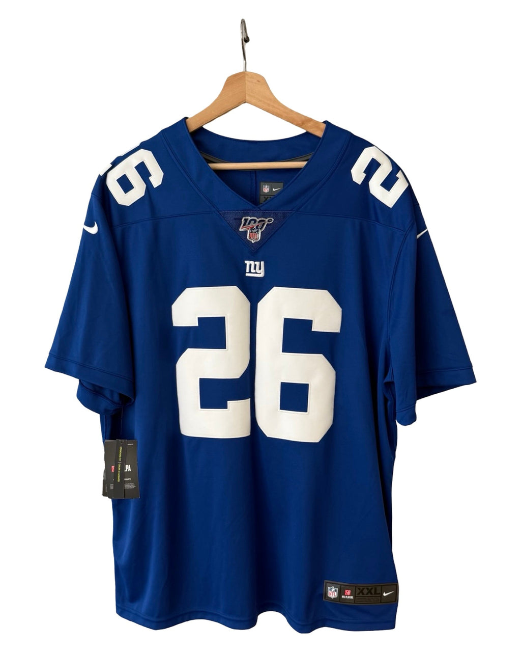 2019 Saquon Barkley New York Giants Nike NFL 100 Jersey product image 1