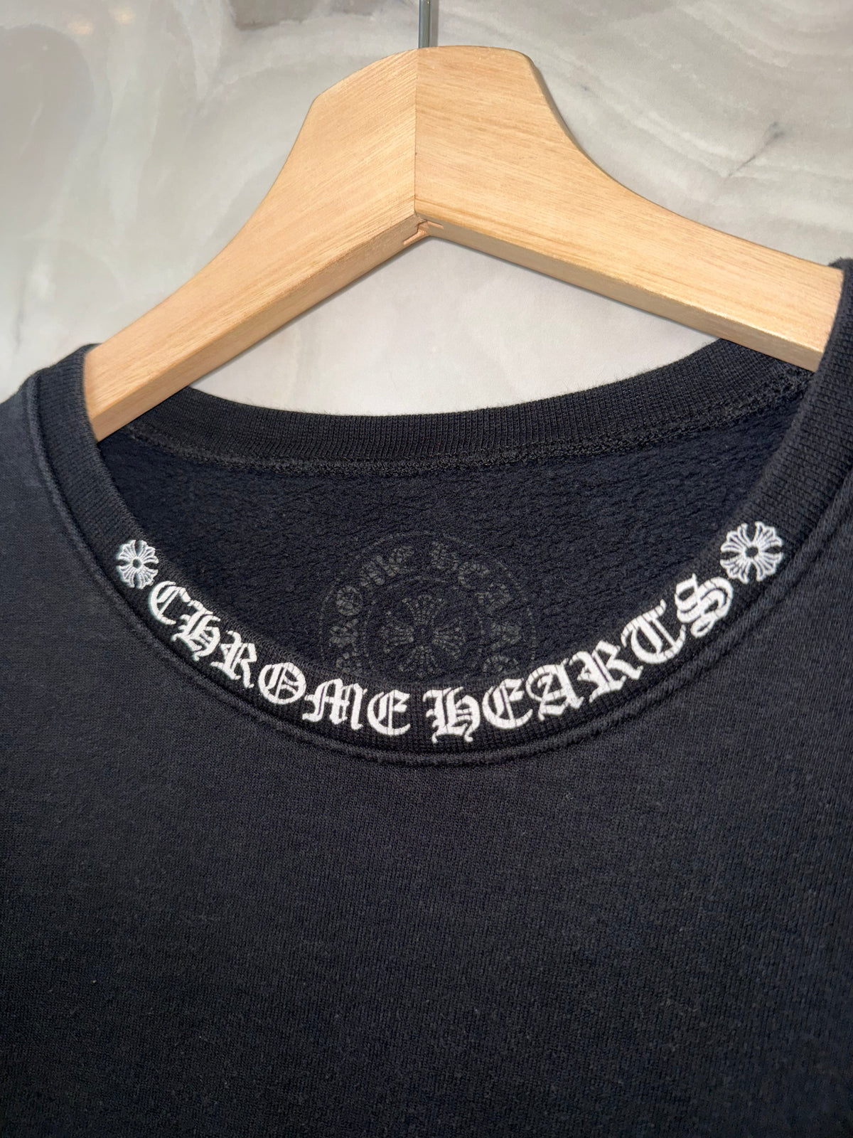 Chrome Hearts Neck Logo Sleeve Crewneck