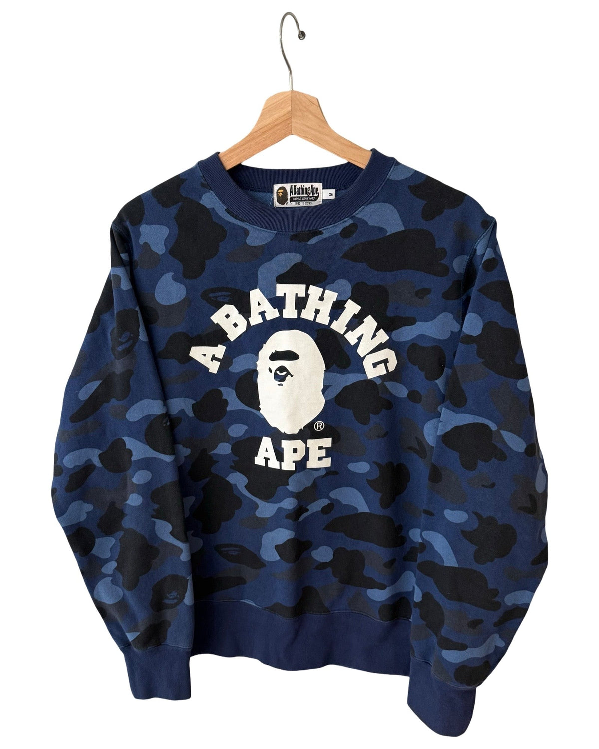 Bape A Bathing Ape ABC Blue Camo Crewneck