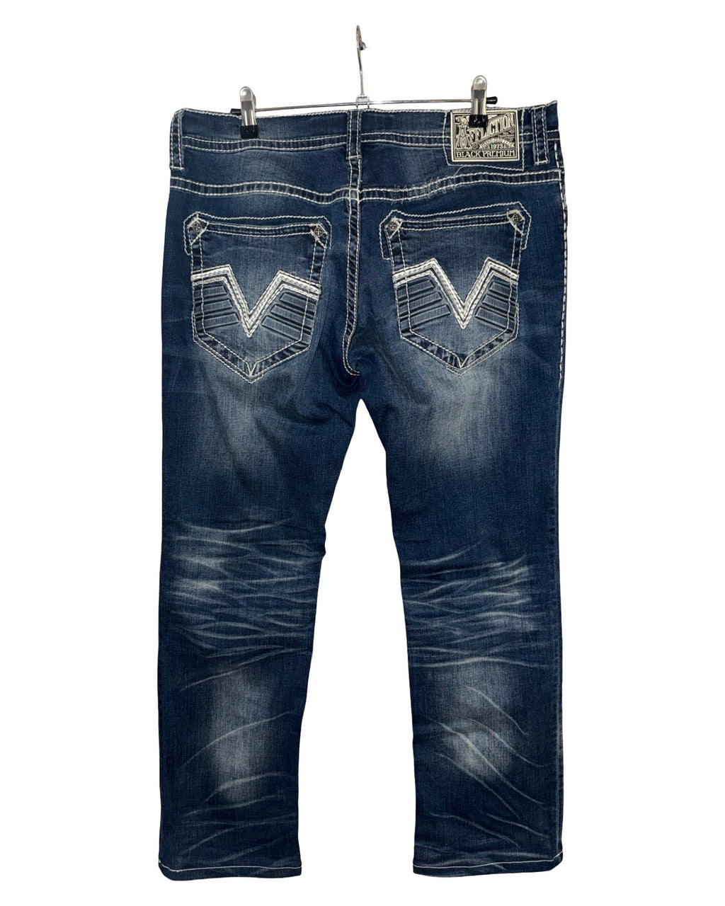 Vintage Y2K Affliction Ace Faded Contrast Stitch Jeans