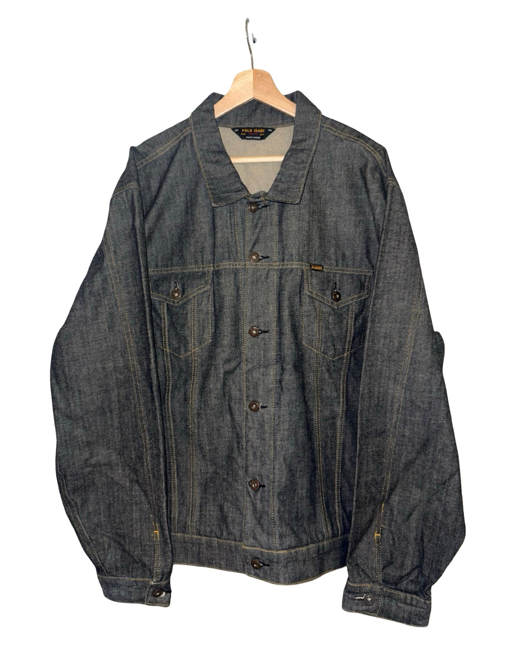 Vintage 90s Polo Ralph Lauren Black Denim Oversized Jean product image 1