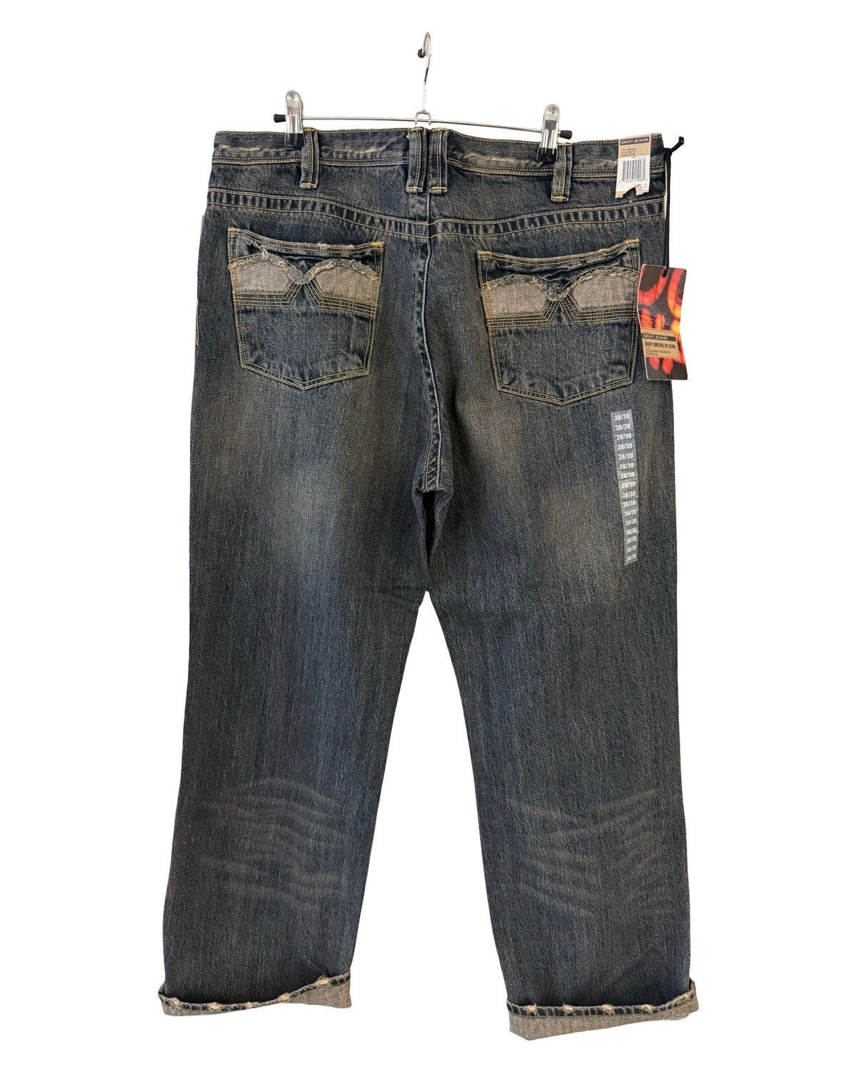 Vintage y2k DKNY Brooklyn Distressed Denim Jeans