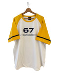 Vintage 90s Polo Jeans Ralph Lauren 67 Yellow Baseball Tee product image 1