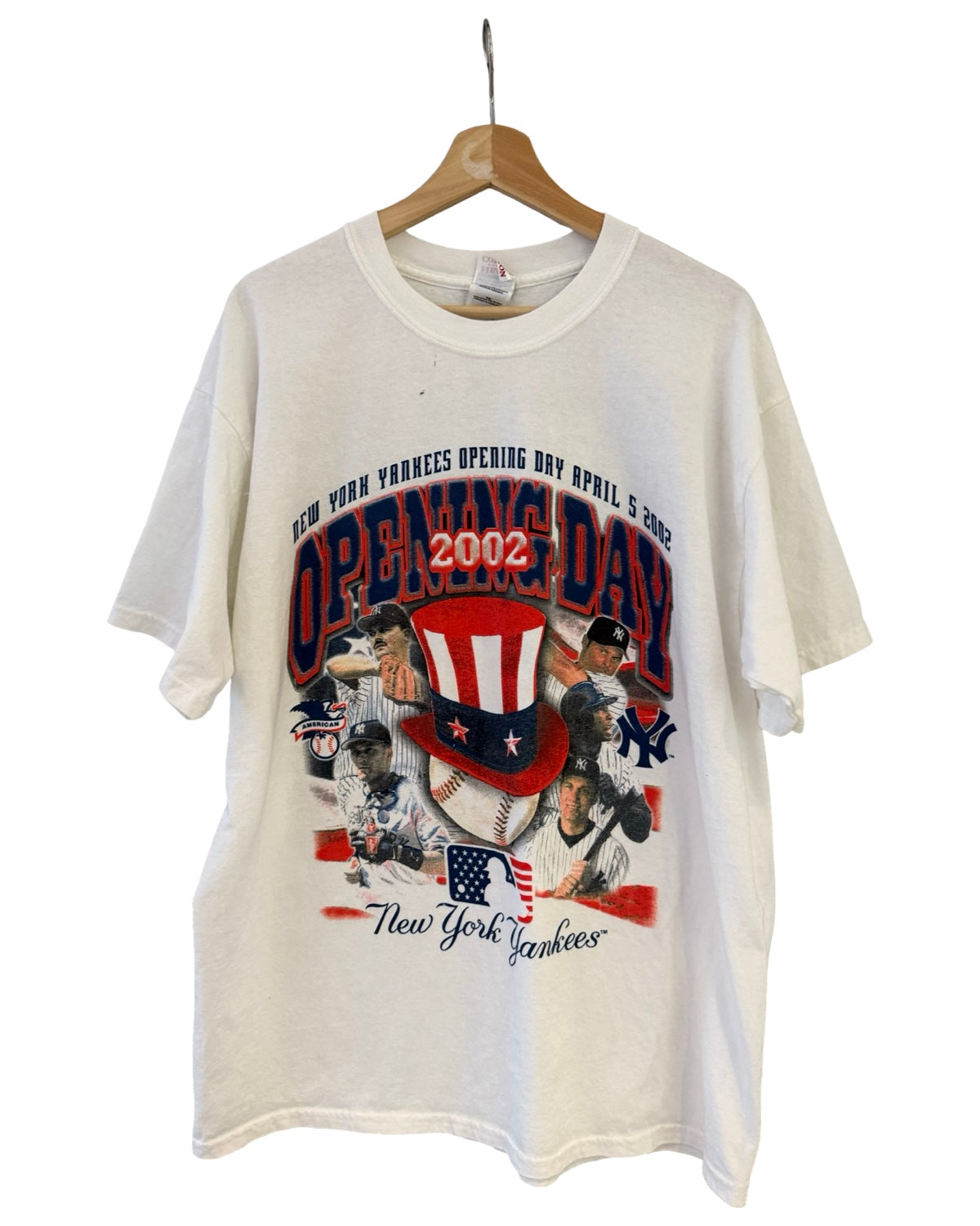 Vintage 2002 New York Yankees Opening Day Line Up Tee product image 1