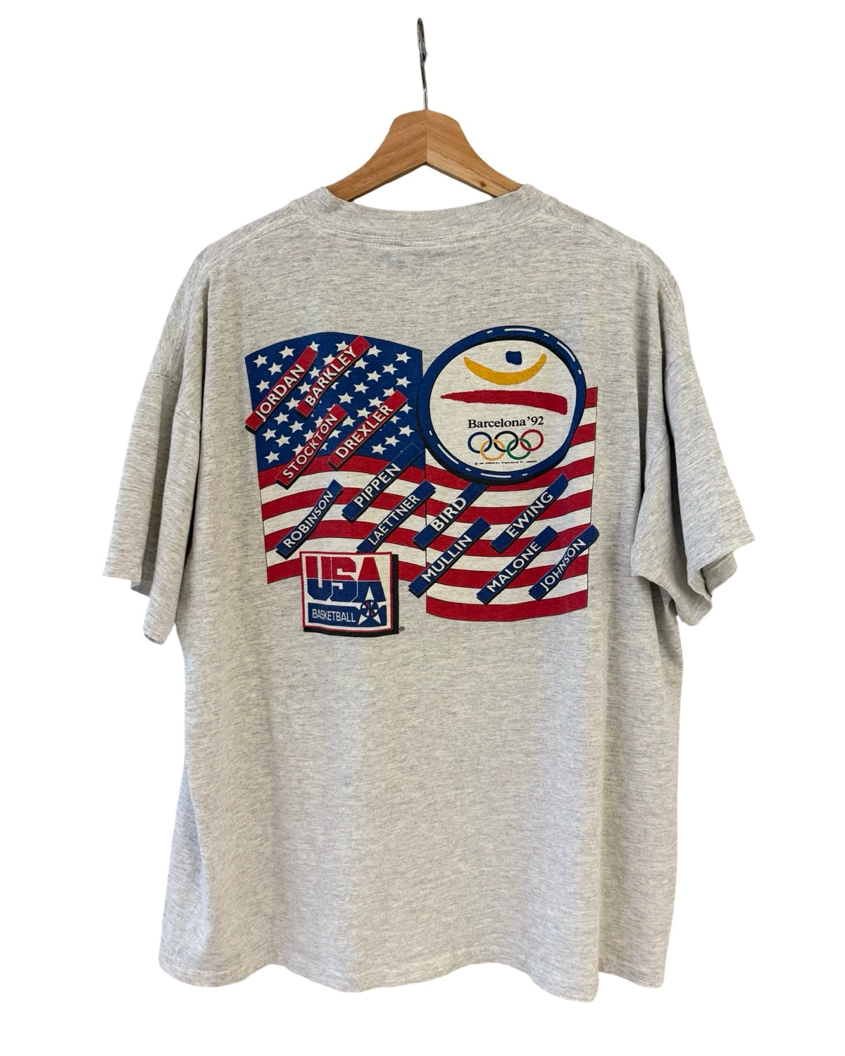 Vintage 1992 USA Olympics Barcelona Jordan Pippen Bird product image 2