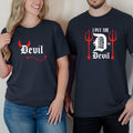 I Put The D in Devil Funny Matching T-Shirts For Couples product image 1