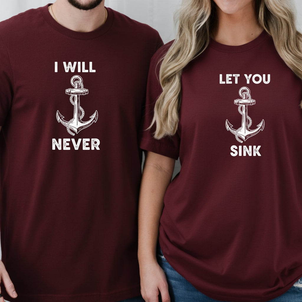 I Will Never Let You Sink Matching T-Shirts For Couples product image 11