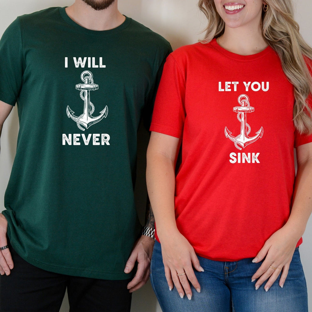 I Will Never Let You Sink Matching T-Shirts For Couples product image 14