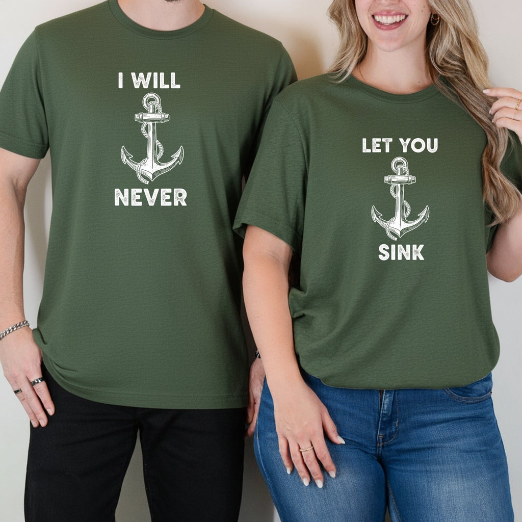 I Will Never Let You Sink Matching T-Shirts For Couples product image 6