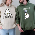 I Asked, I Said Yes Cartoon Matching Hoodies For Couples product image 1