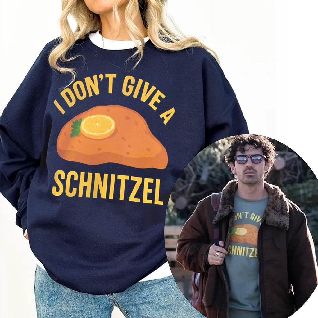 I Don’t Give a Schnitzel Sweatshirt – Funny Christmas product image 1