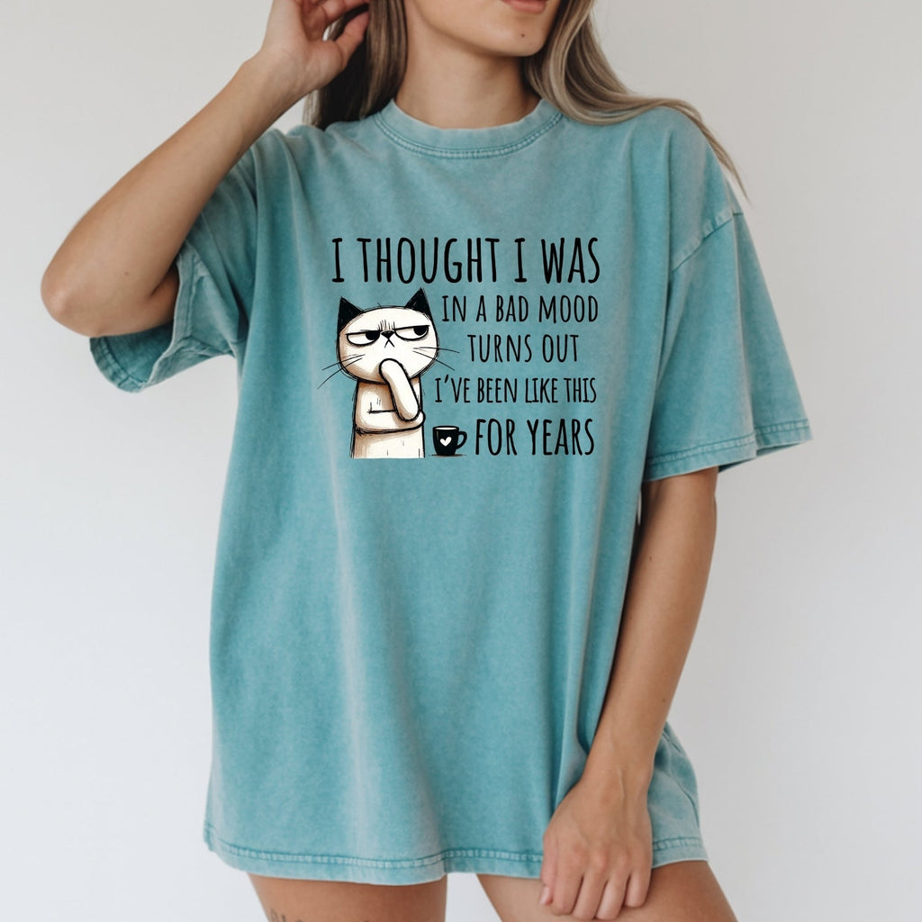 I Thought I Was Bad Mood T-Shirt - Funny Cat Sarcastic product image 10