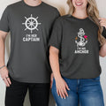 I'm Her Captain I'm His Anchor Matching T-Shirts For Couples product image 1