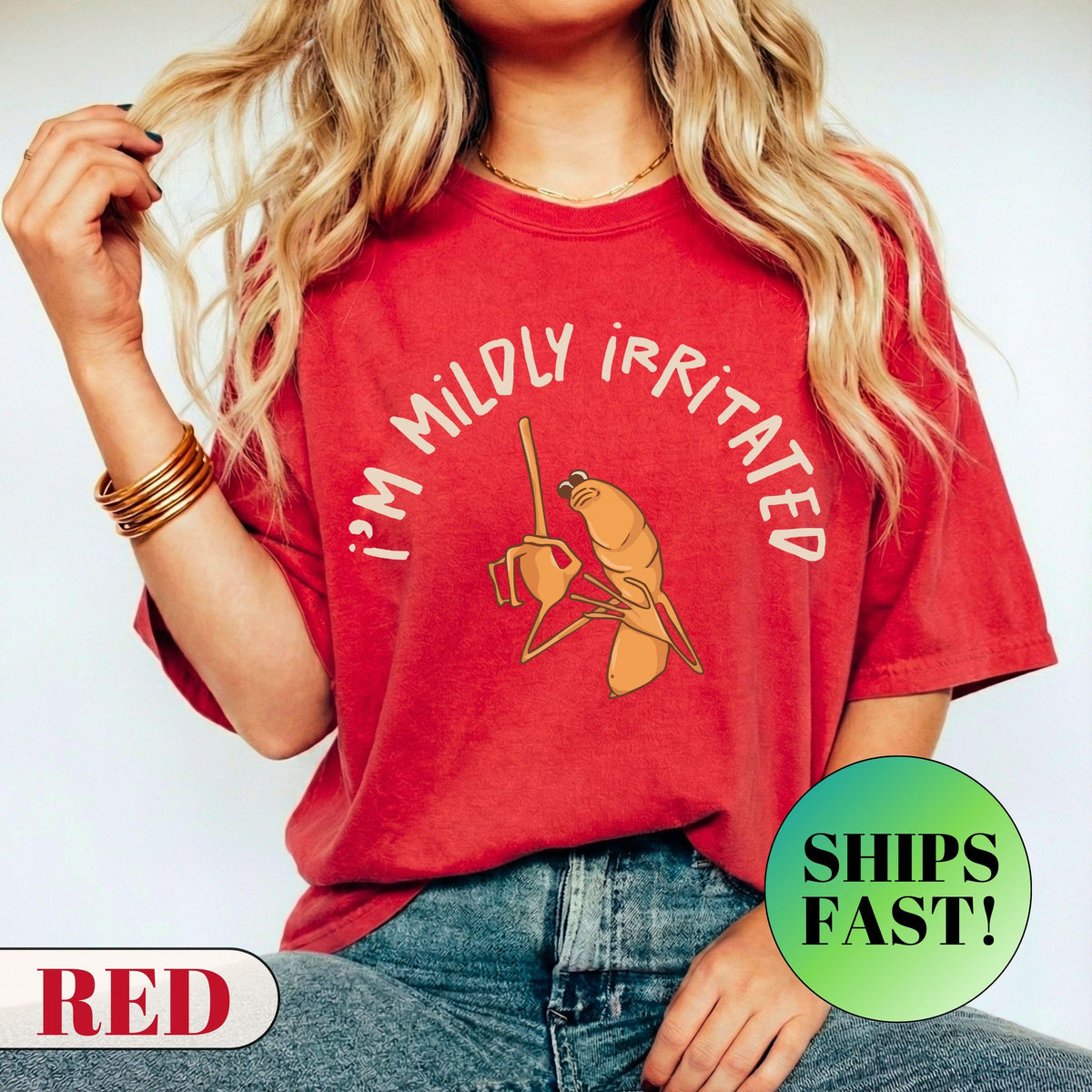 I’m Mildly Irritated Shirt – Marcus The Worm Meme Tee – product image 5