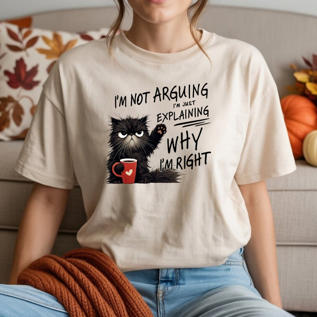 I'm Not Arguing I'm Just Explaining T-Shirt - Funny Cat product image 7