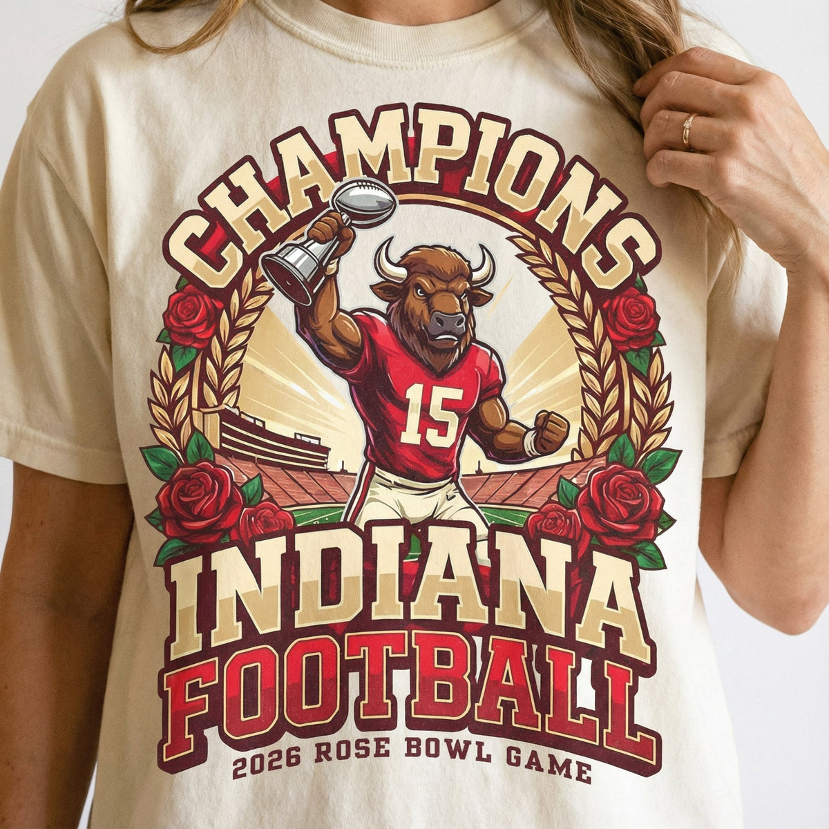 Indiana Football Champions T-Shirt – College Fan Graphic Tee product image 3