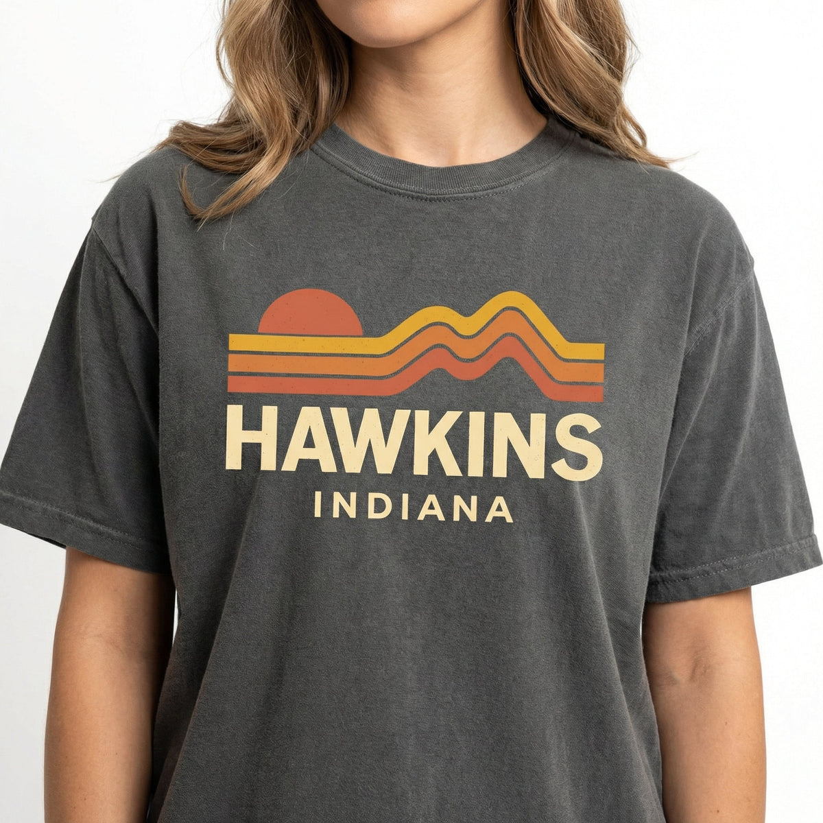Indiana Sunset Graphic T-Shirt – Retro Vintage 80s Style product image 1