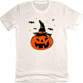 Jack-o'-lantern Witches Hat and Bats