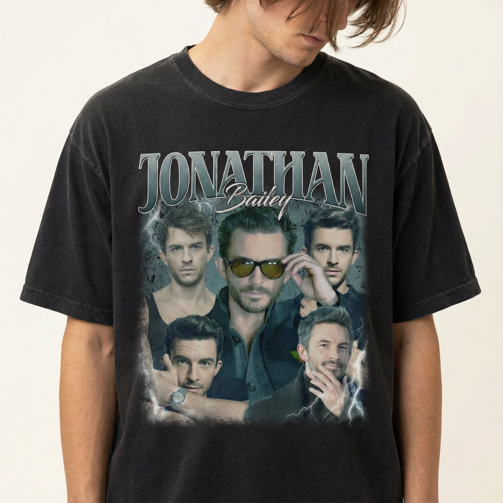 Jonathan Bailey Retro Graphic Tee – Vintage Aesthetic product image 1