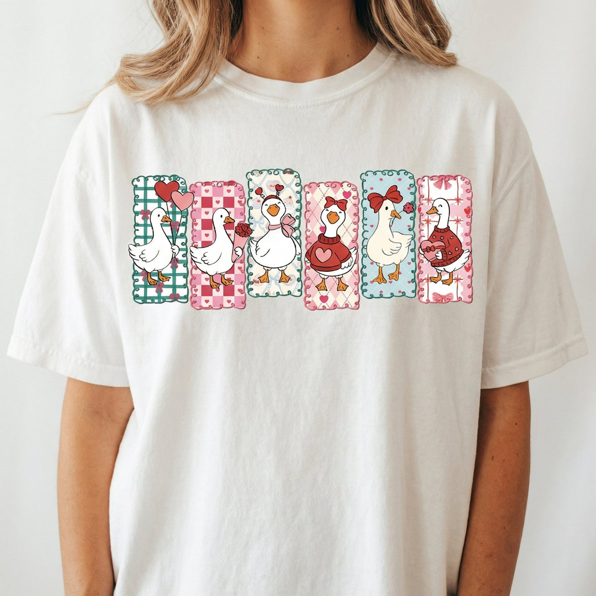 Just a Love Goose Valentine Shirt – Funny Silly Graphic product image 1