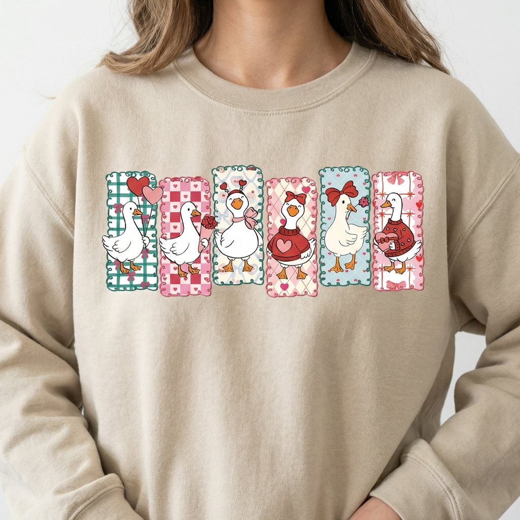 Just a Love Goose Valentine Shirt – Funny Silly Graphic product image 3