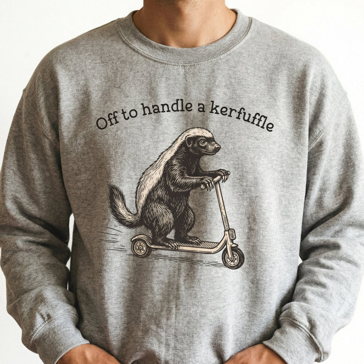 Kerfuffle Honey Badger Graphic T-Shirt – Funny Office Humor product image 4