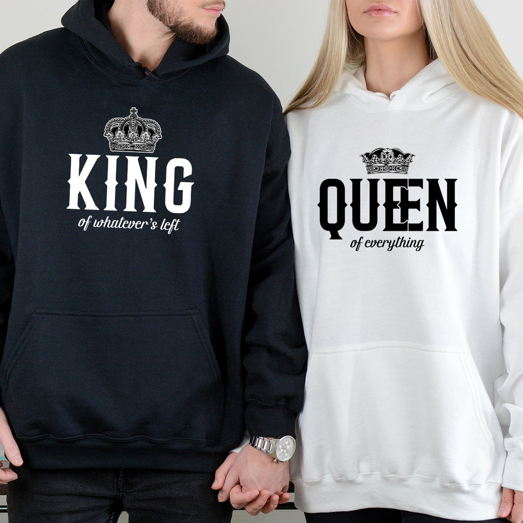 King x Queen Of Everything Matching Hoodies For Couples product image 1