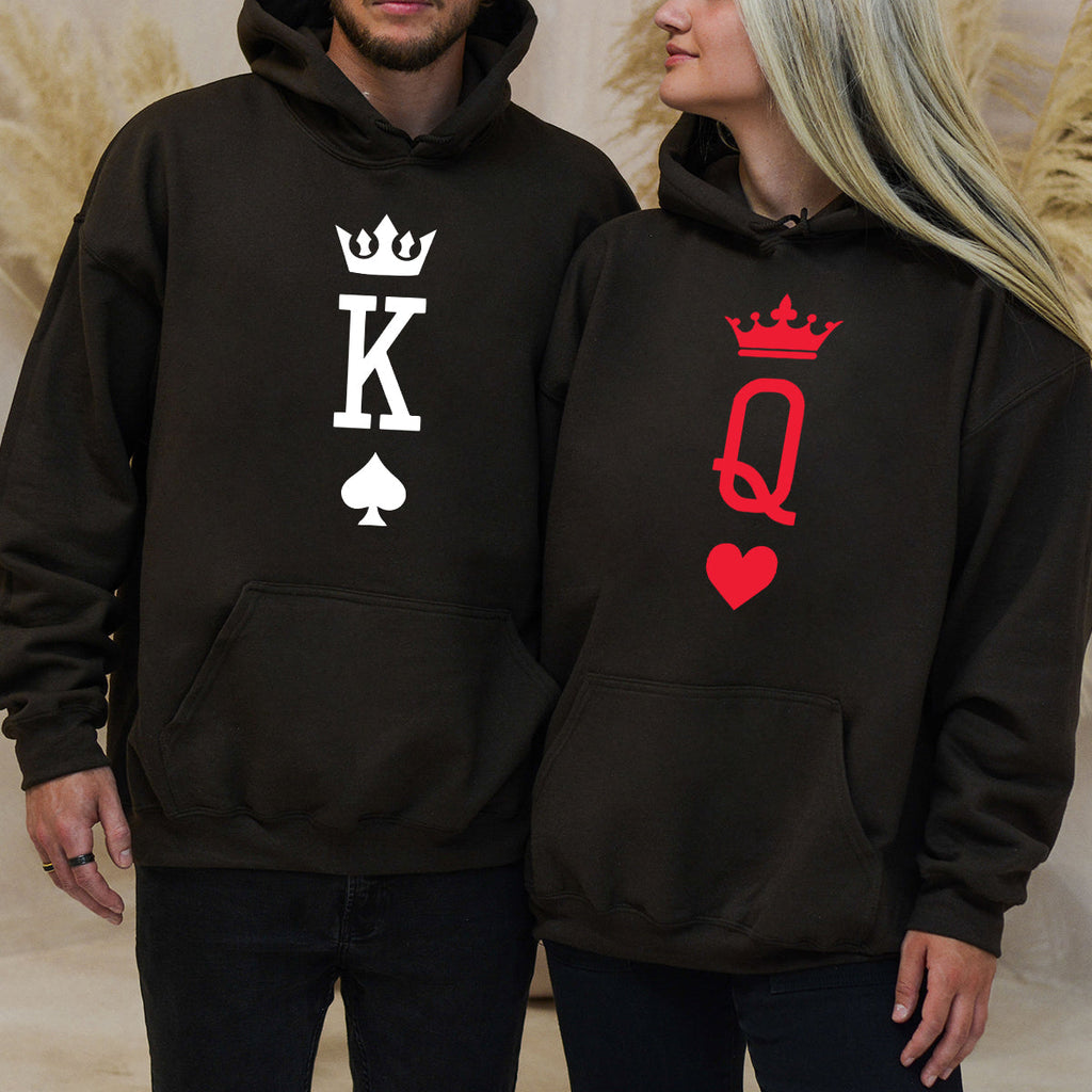 King x Queen Symbol Matching Hoodies For Couples product image 3