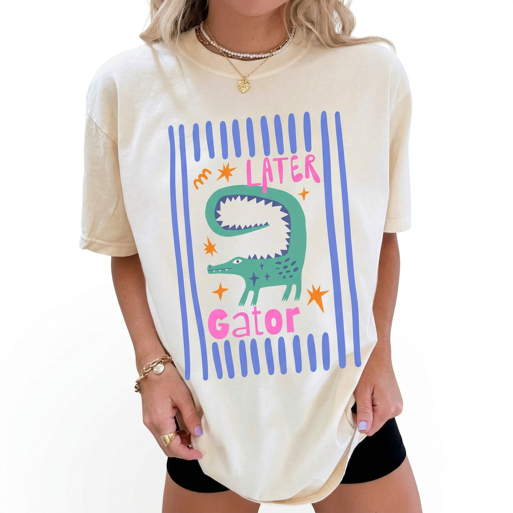 Later Gator Funny T-Shirt – Sarcastic Alligator Graphic Tee product image 2