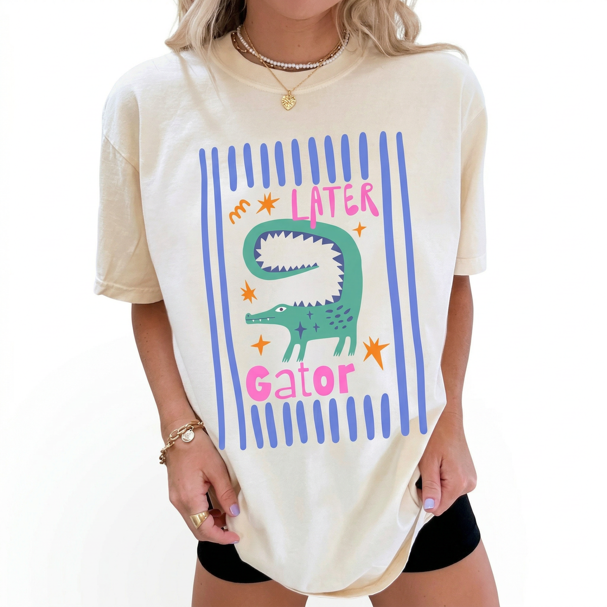 Later Gator Funny T-Shirt – Sarcastic Alligator Graphic Tee product image 2