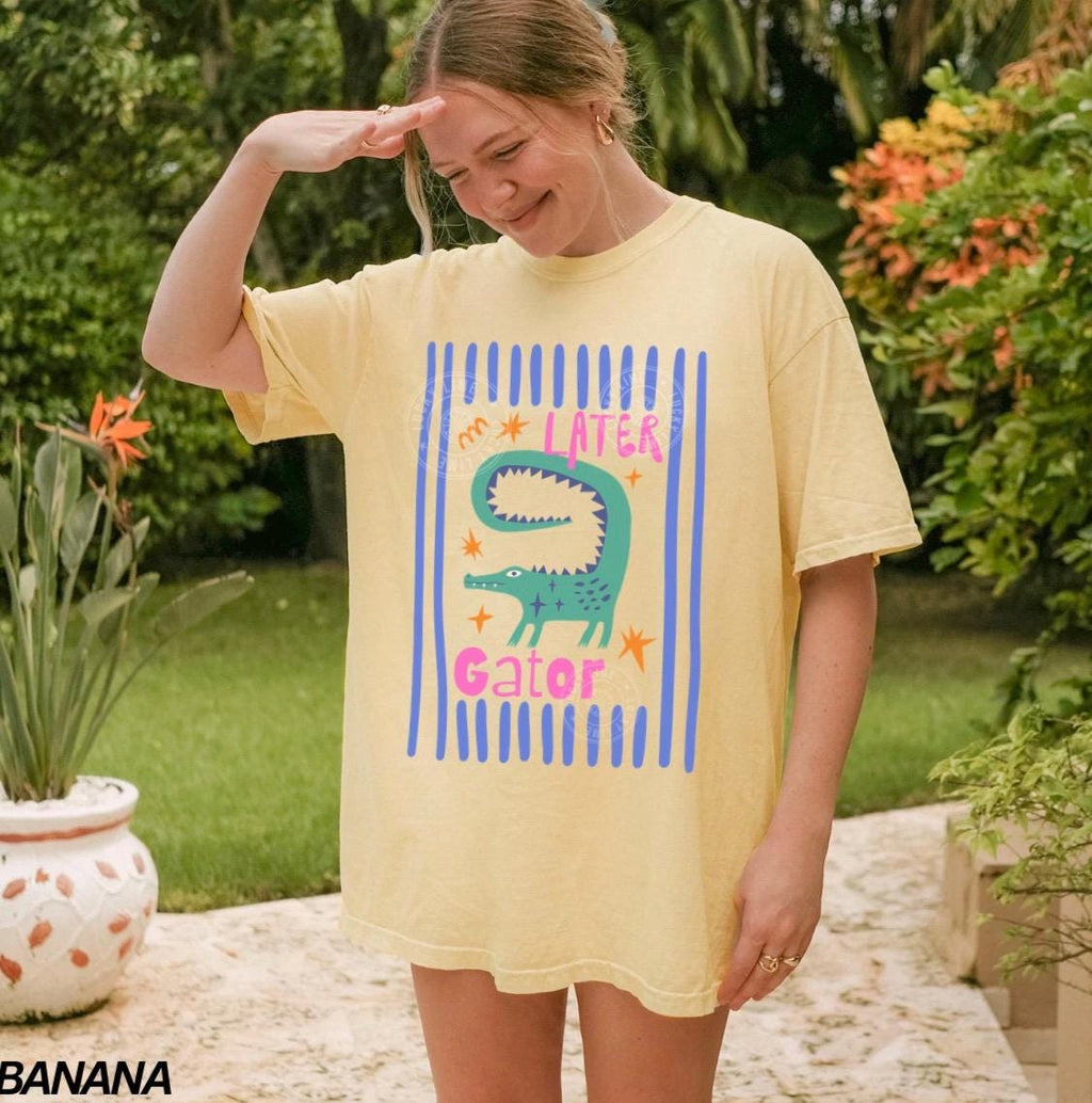 Later Gator Funny T-Shirt – Sarcastic Alligator Graphic Tee product image 6