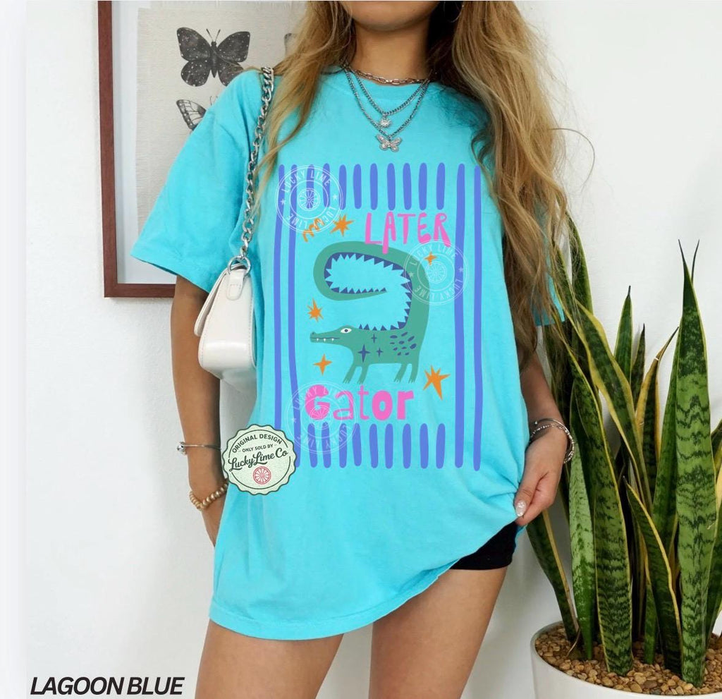 Later Gator Funny T-Shirt – Sarcastic Alligator Graphic Tee product image 7