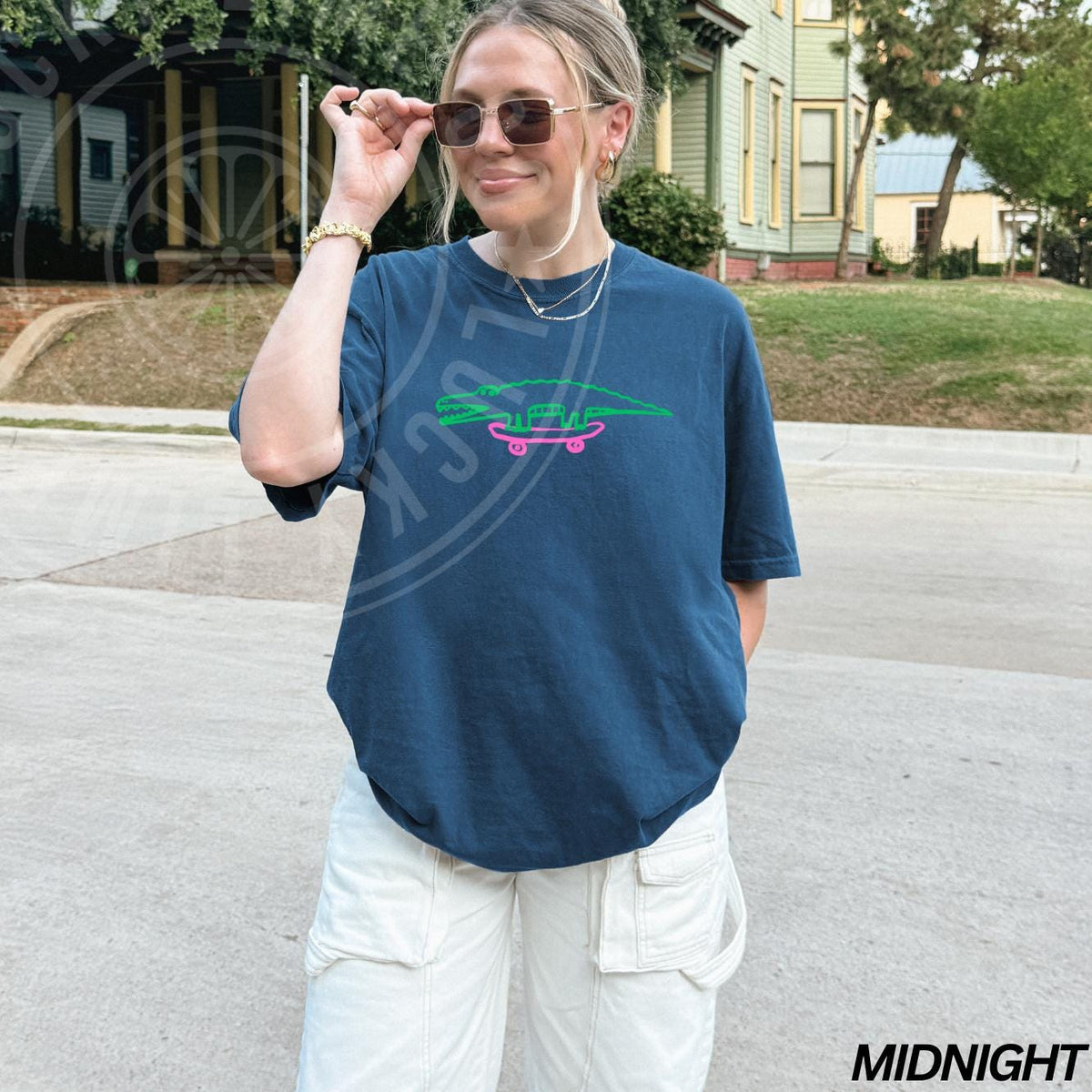 Later Gator Graphic Tee – Funny Alligator Humor Front Back product image 7
