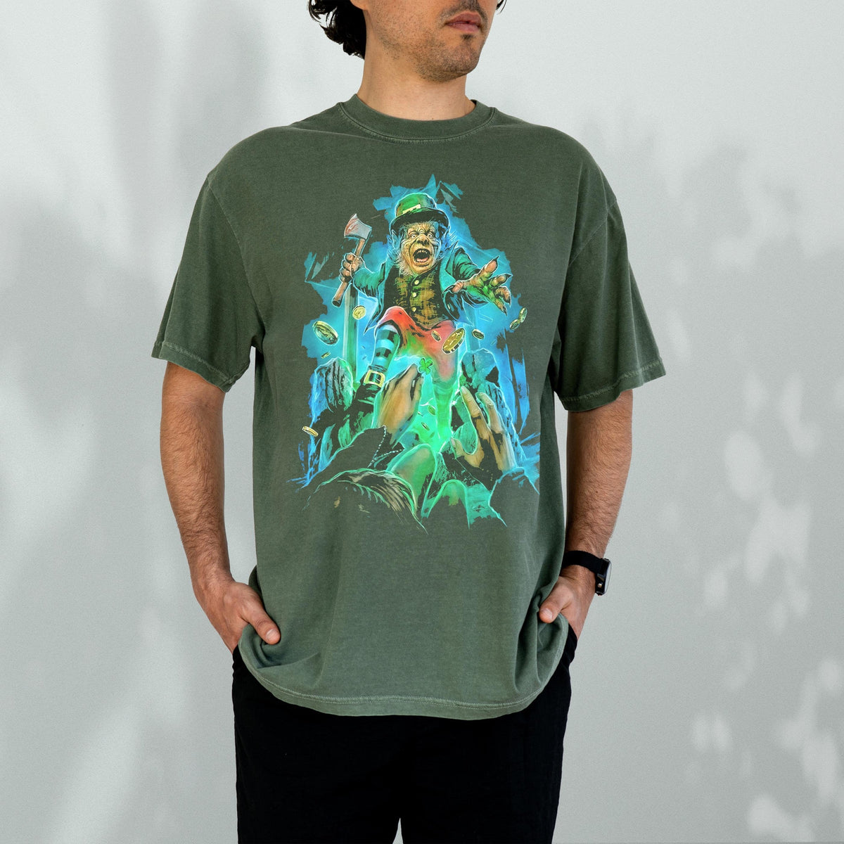 Leprechaun T-Shirt Retro 90s Horror Movie Graphic Tee product image 2