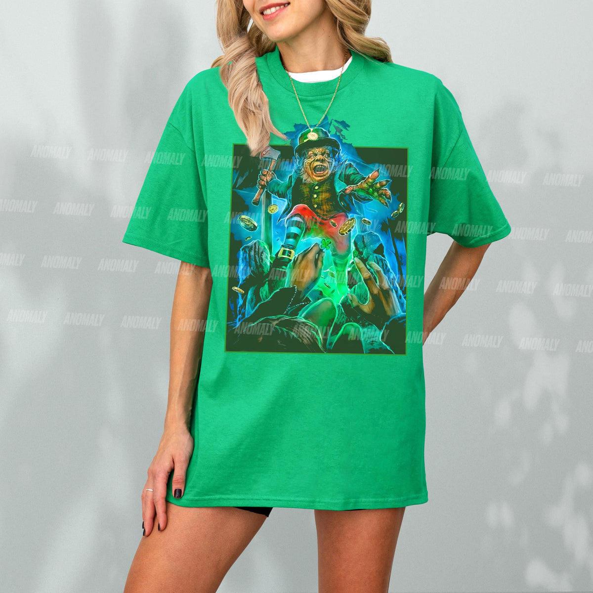 Leprechaun T-Shirt Retro 90s Horror Movie Graphic Tee product image 3